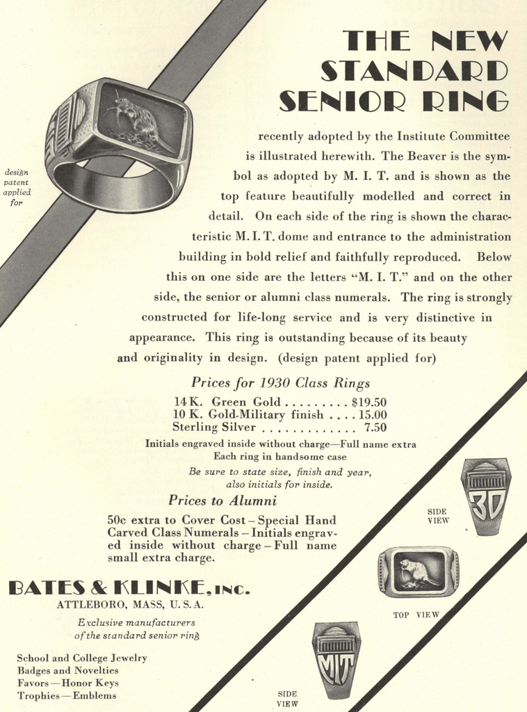 1930 Brass Rat Advertisement
